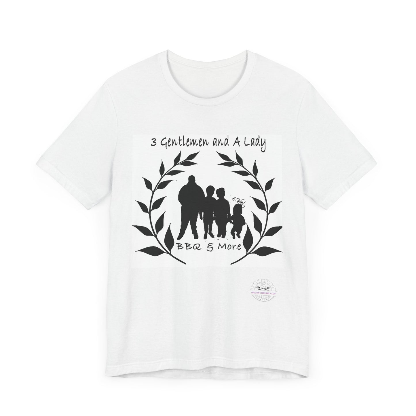 3 Gentleman and A Lady-Unisex Jersey Short Sleeve Tee