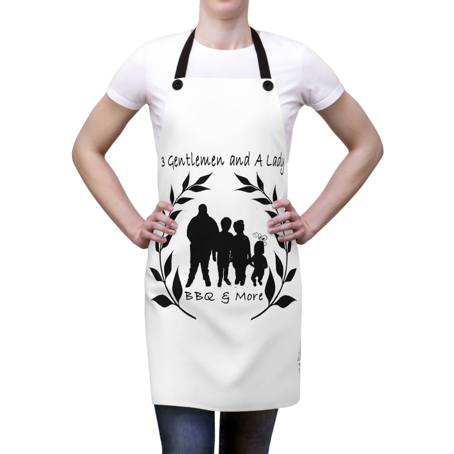 Three Gentlemen and A Lady Apron (AOP)