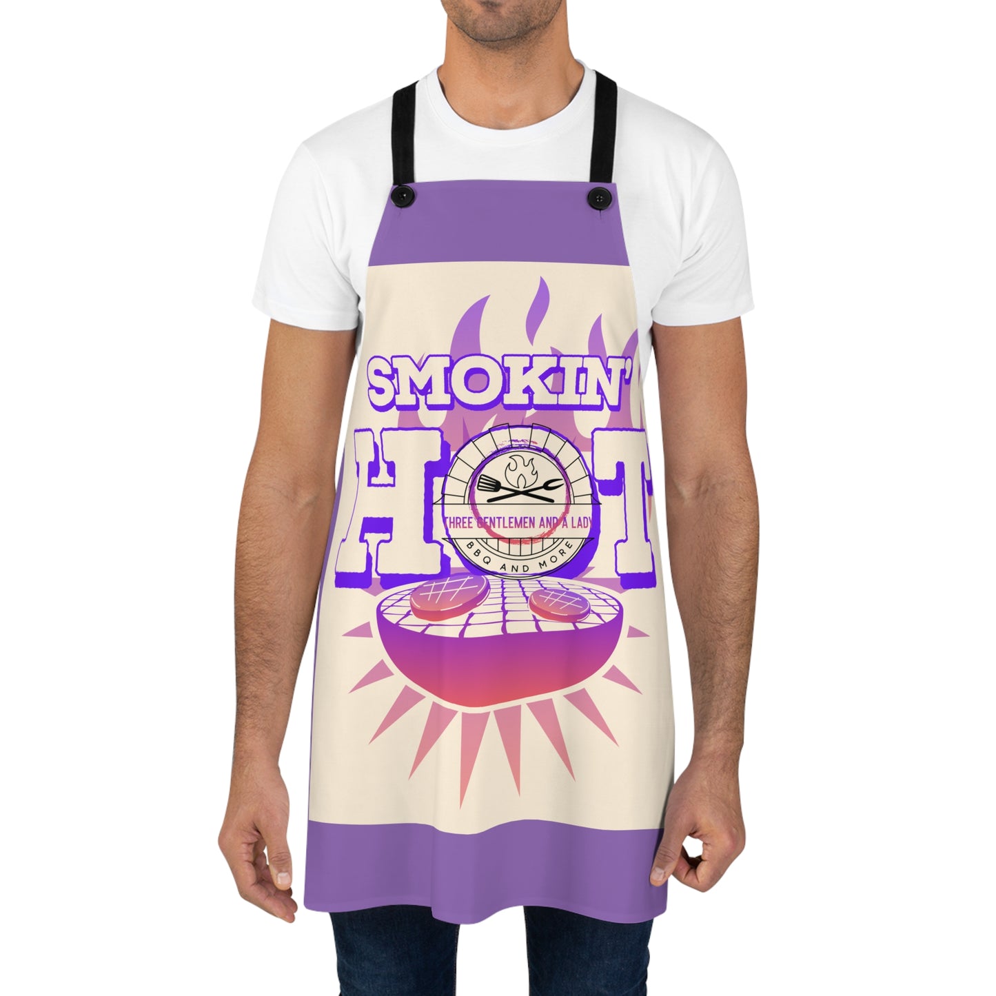 Smokin’ Hot- Three Gentlemen and A Lady Apron (AOP)