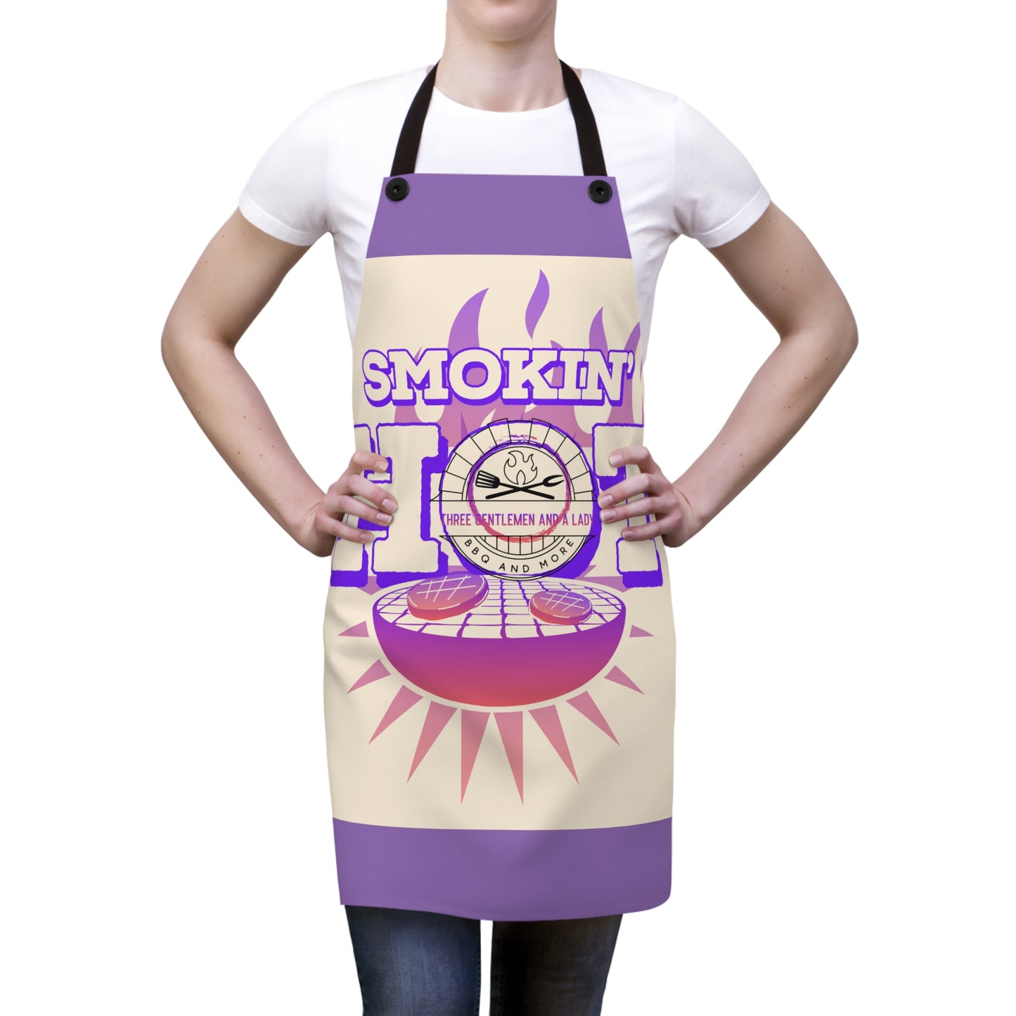 Smokin’ Hot- Three Gentlemen and A Lady Apron (AOP)