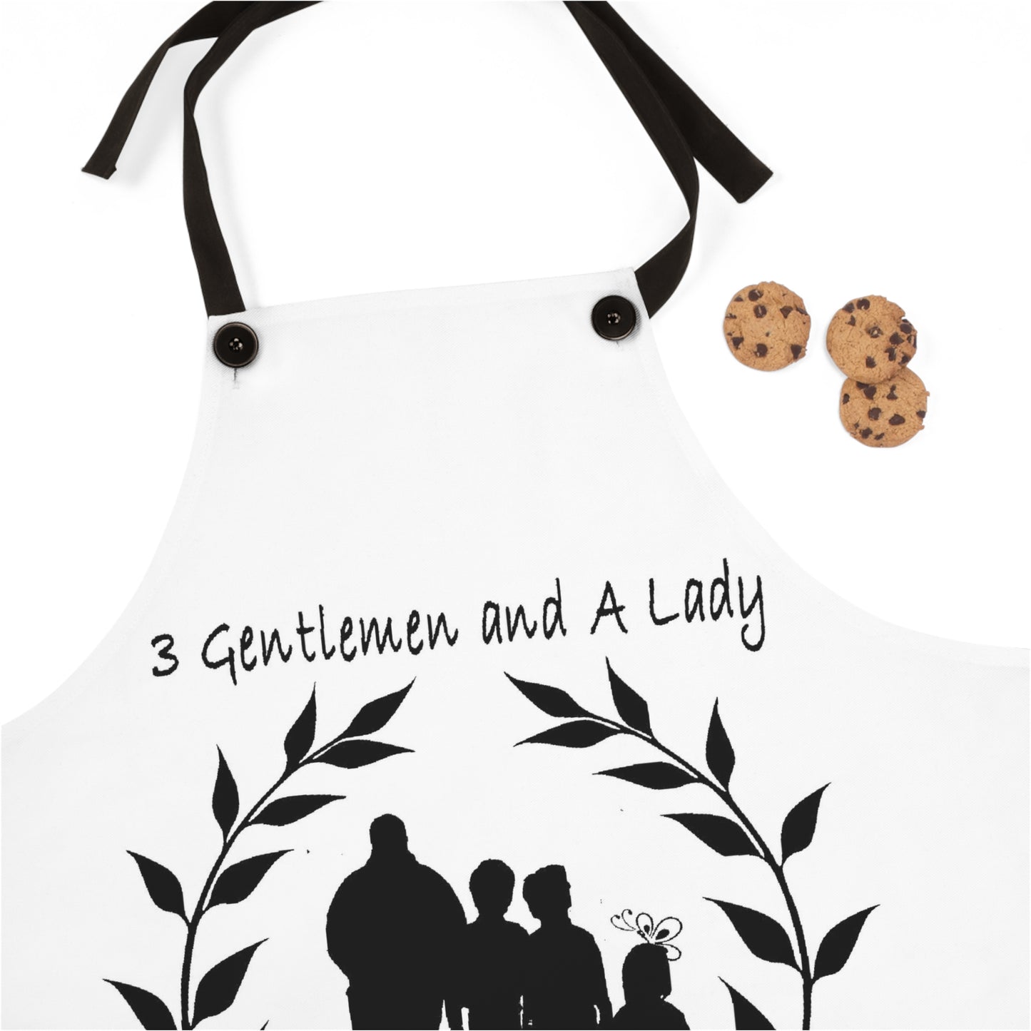 Three Gentlemen and A Lady Apron (AOP)