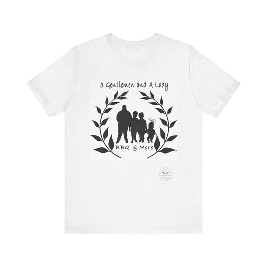 3 Gentleman and A Lady-Unisex Jersey Short Sleeve Tee